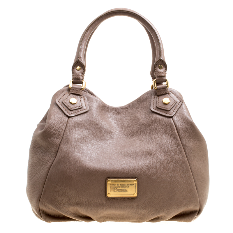 Marc by Marc Jacobs Brown Leather Classic Q Francesca Top Handle Bag