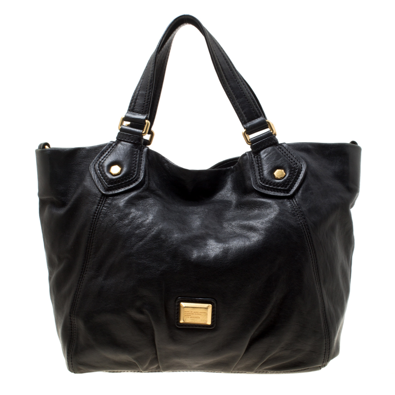 Pre Owned Marc By Marc Jacobs Black Leather Classic Tote