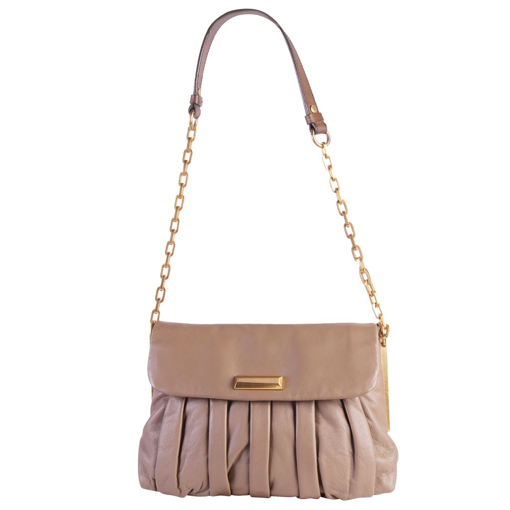 Pre-owned Marc By Marc Jacobs Beige Lambskin Leather Shoulder Bag
