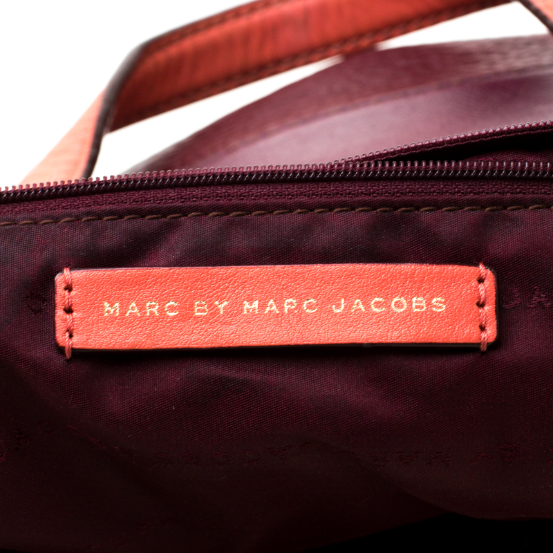 Pre-owned Marc By Marc Jacobs Tri Color Leather Sheltered Island Satchel In Multicolor