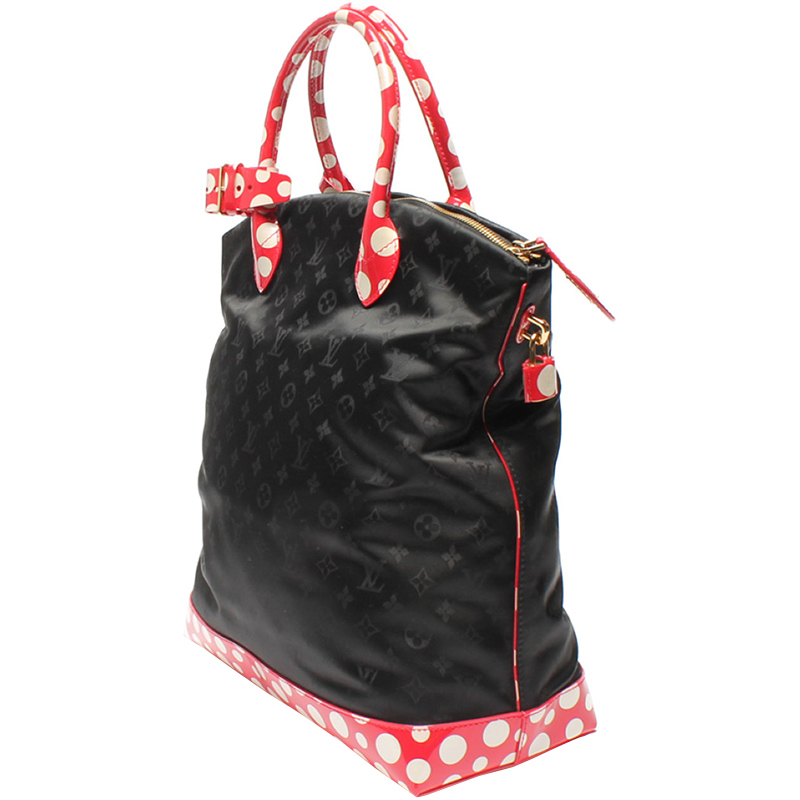 

Louis Vuitton Black/Red Canvas Yayoi Kusama Kusamaya Yoi MM Bag