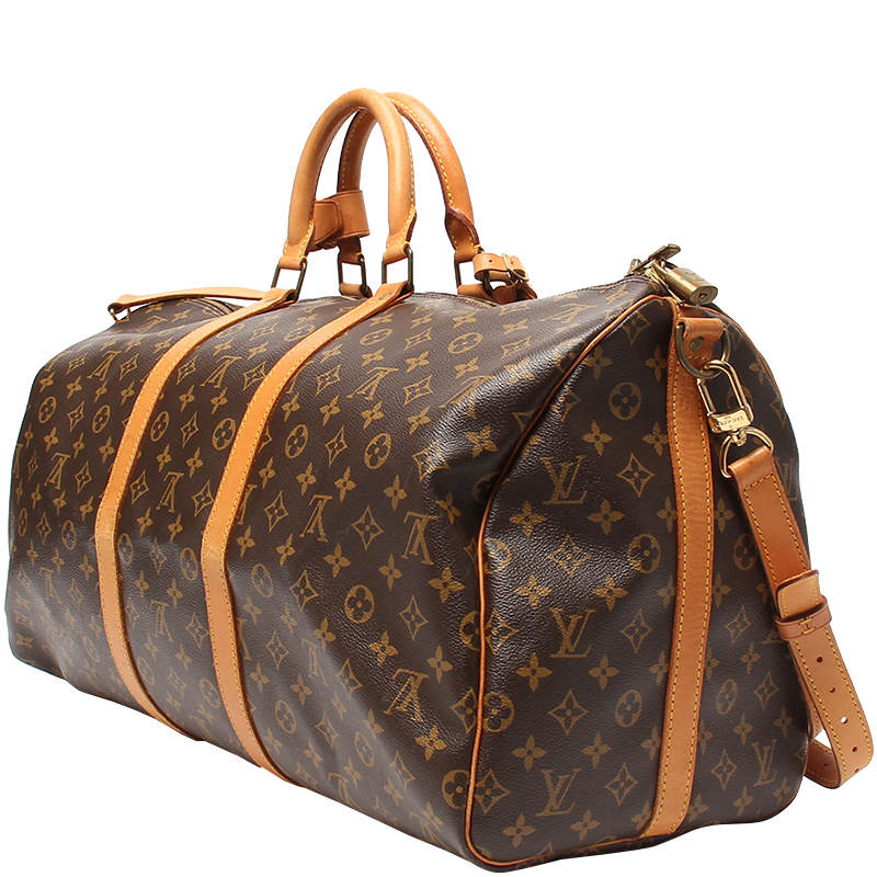 

Louis Vuitton Monogram Canvas Keepall 55 Bag, Brown