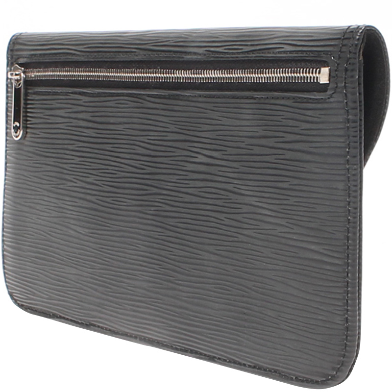 

Louis Vuitton Noir Epi Leather Clutch Bag, Black