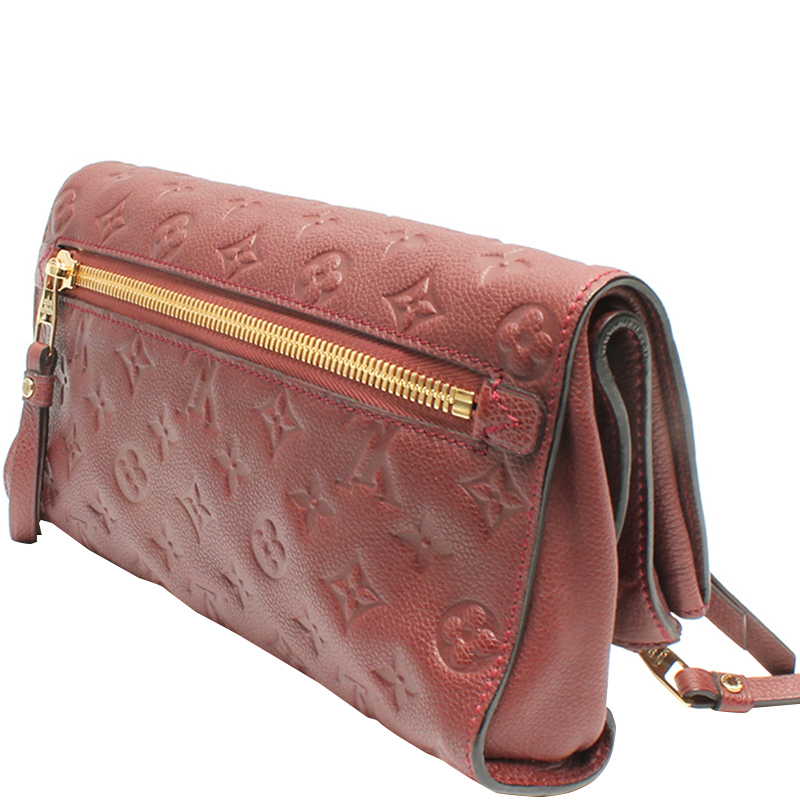 

Louis Vuitton Flamme Monogram Empreinte Leather Petillante Clutch Bag, Red