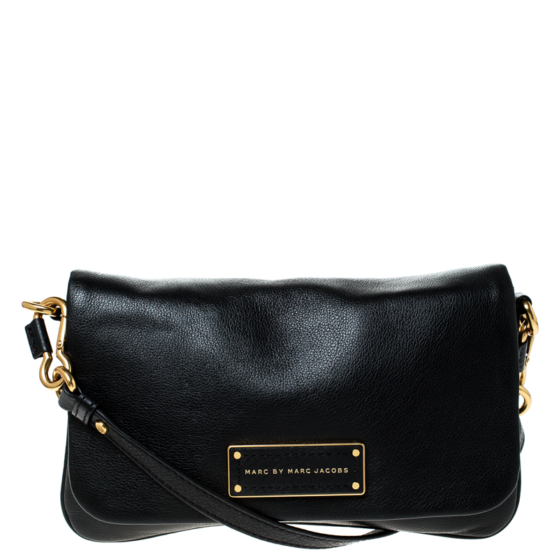 Pre Owned Marc by Marc Jacobs Black Leather Percy Crossbody Bag