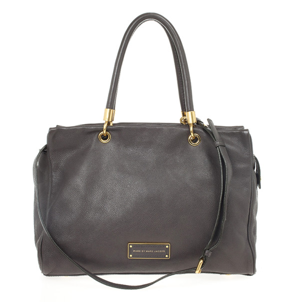 Marc by Marc Jacobs Grey Too Hot To Handle Ultimate Leather Tote