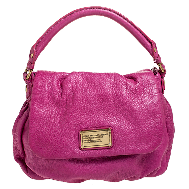 Marc by Marc Jacobs Pink Leather Classic Q Lil Ukita Top Handle Bag
