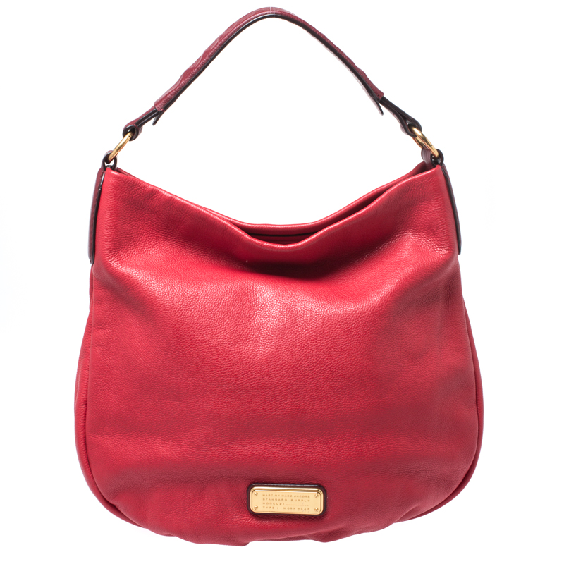 Pre Owned حقيبة مارك باي مارك جاكوبس Too Hot To Handle جلد حمراء