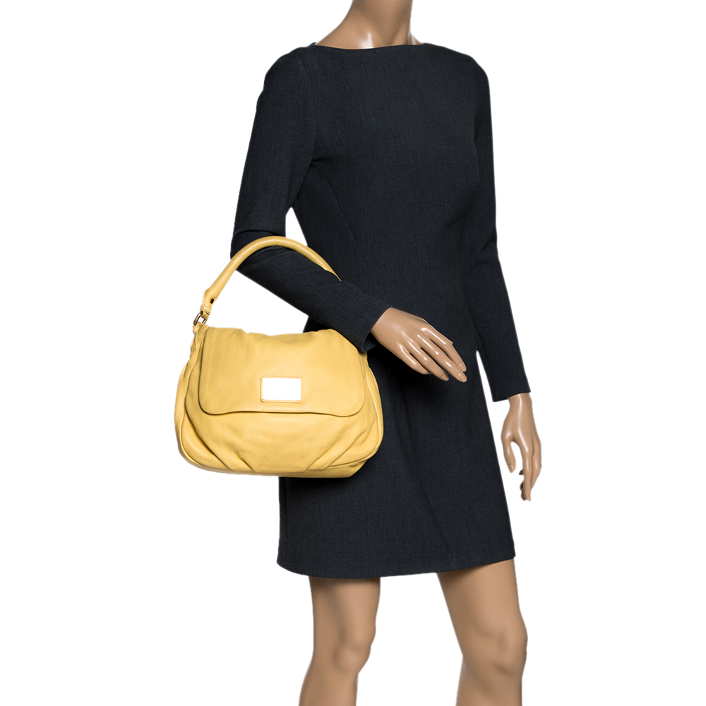 

Marc by Marc Jacobs Yellow Leather Classic Q Lil Ukita Top Handle Bag