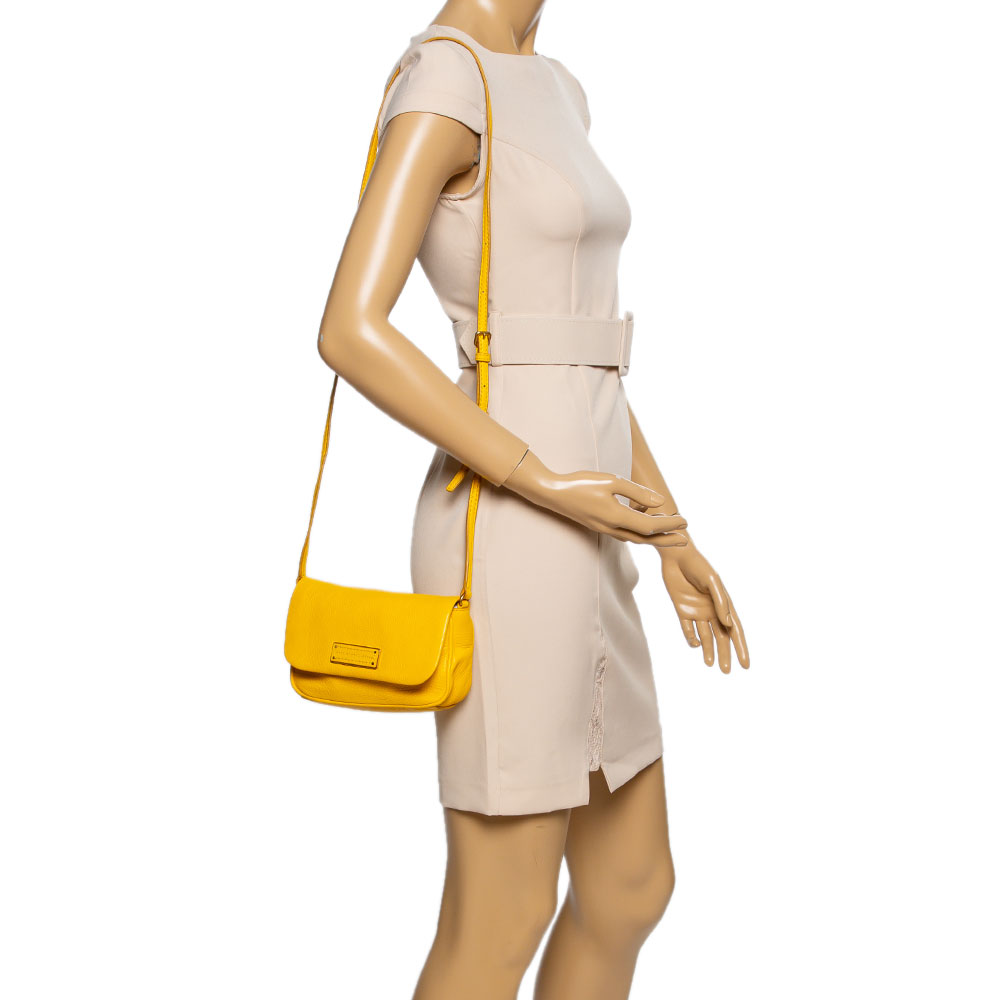 

Marc by Marc Jacobs Yellow Leather Too Hot To Handle Sofia Crossbody Bag