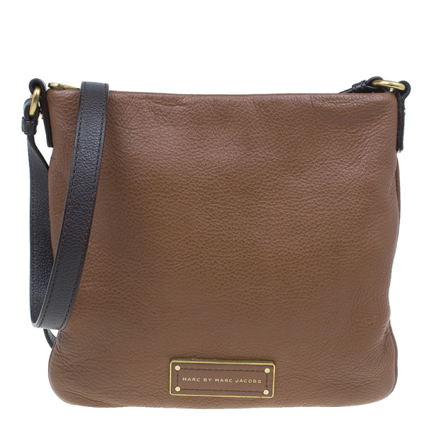 Pre Owned حقيبة مارك باي مارك جاكوبس توهوت توهاندل سيا جلد بني كروس