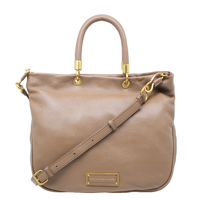 Pre Owned حقيبة مارك باي مارك جاكوبس توهوت تو هاندل جلد بني