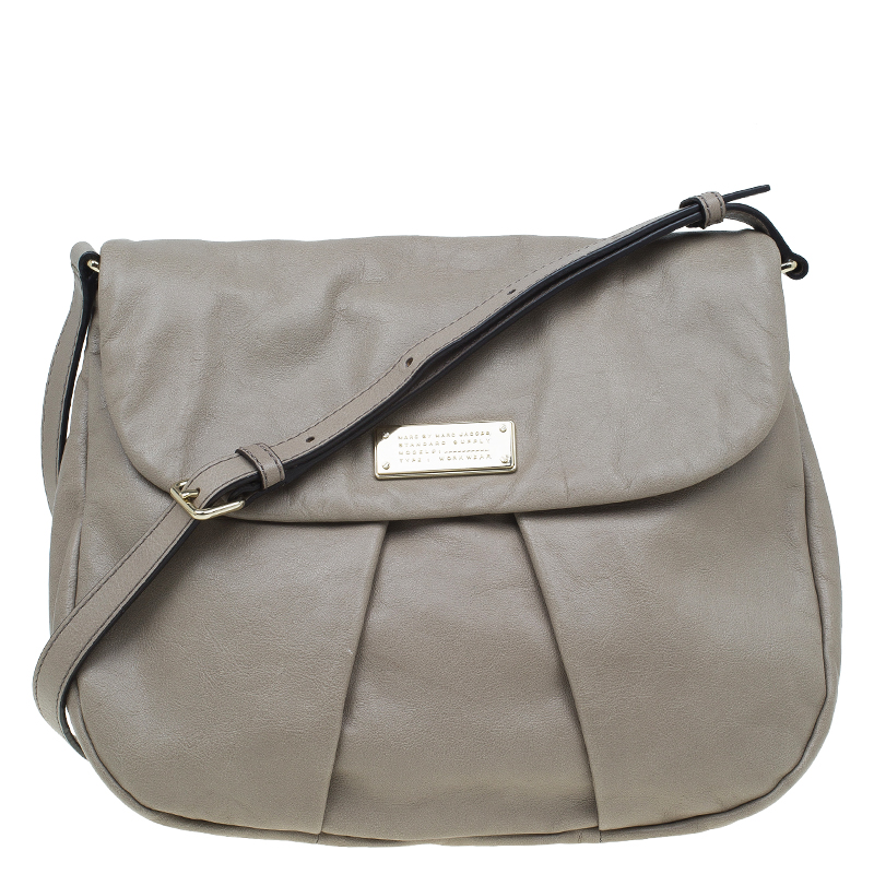 Marc by Marc Jacobs Cement Leather Marchive Messenger Bag