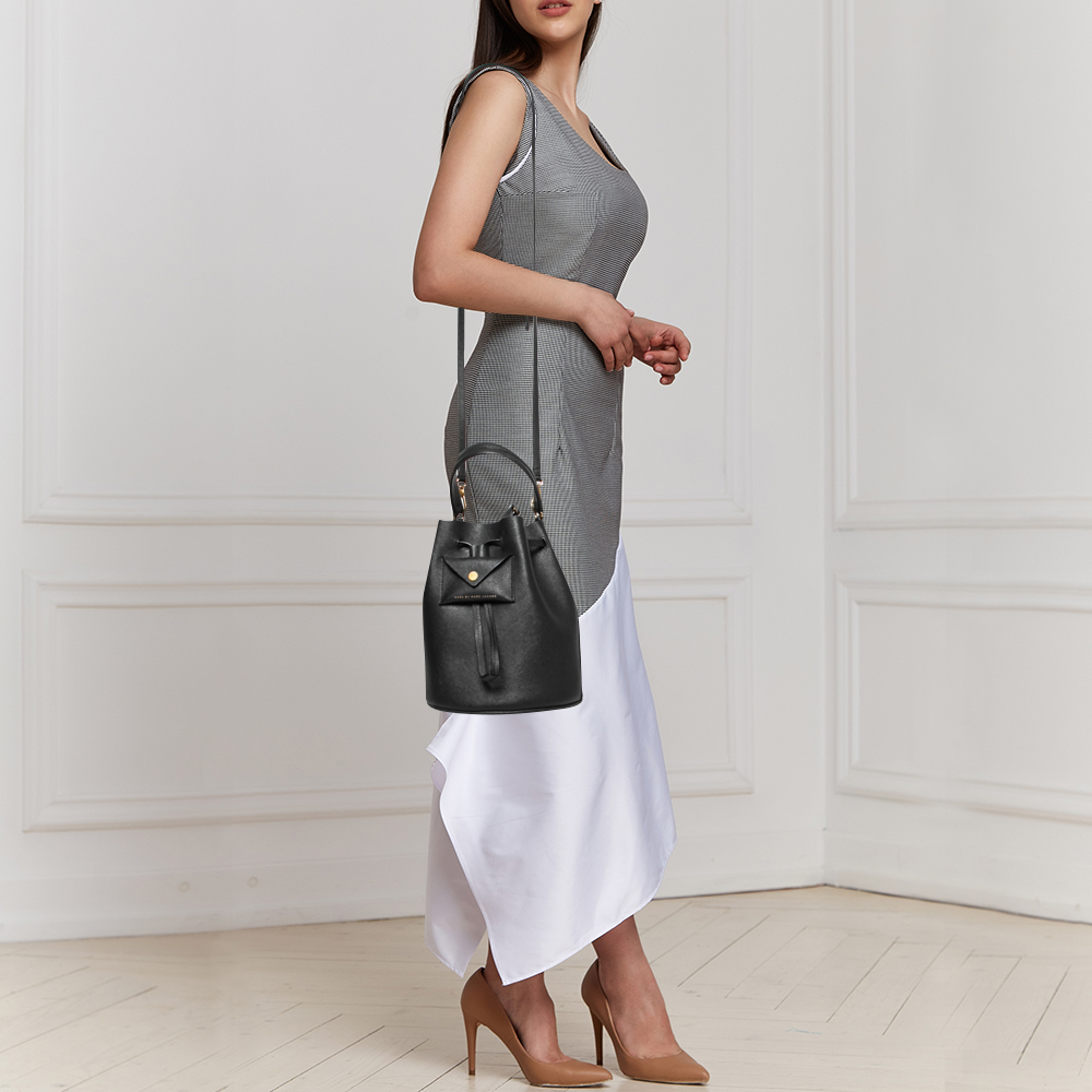 

Marc by Marc Jacobs Black Leather Bucket Bag