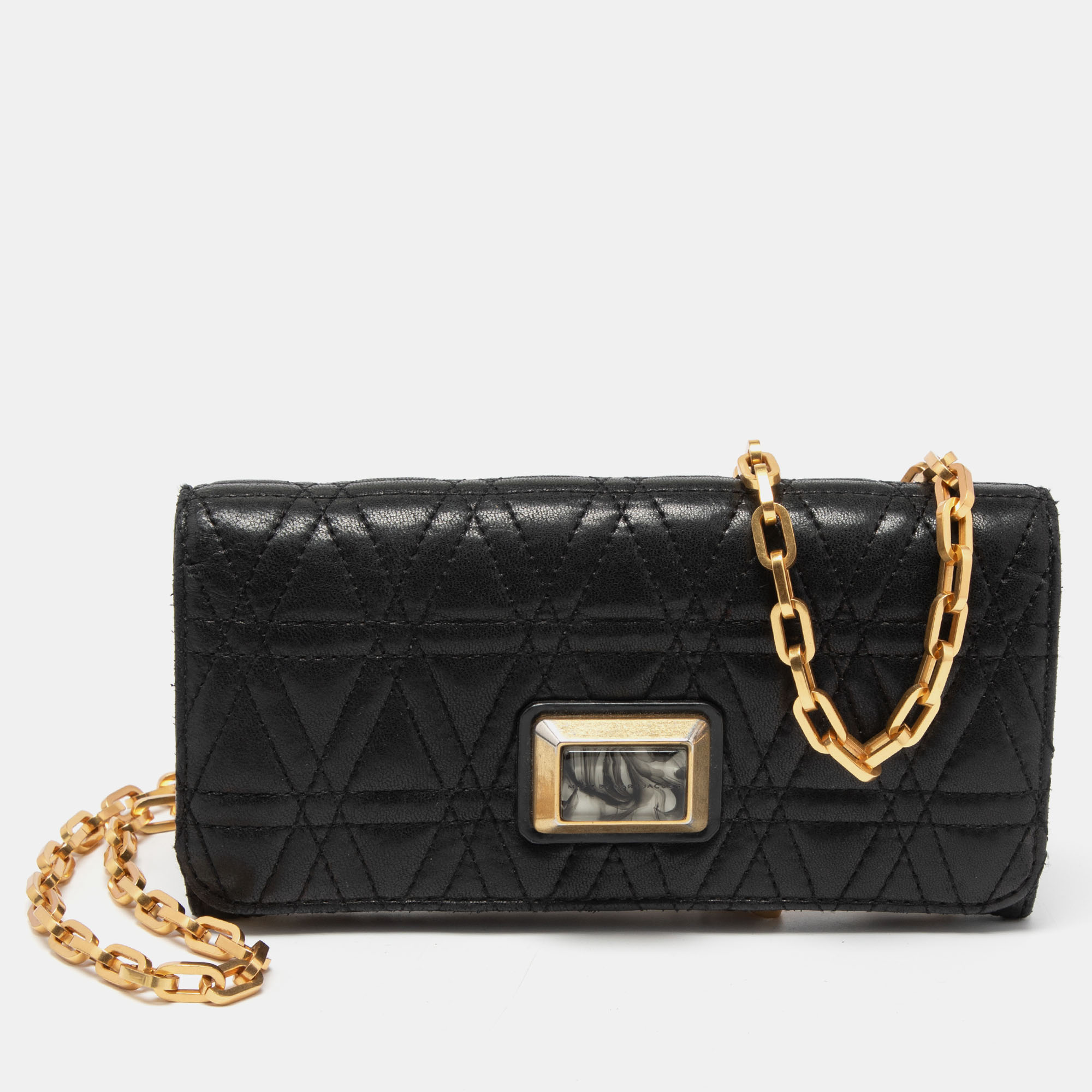 Pre-owned Marc By Marc Jacobs Black Quilted Leather Crossbody Bag