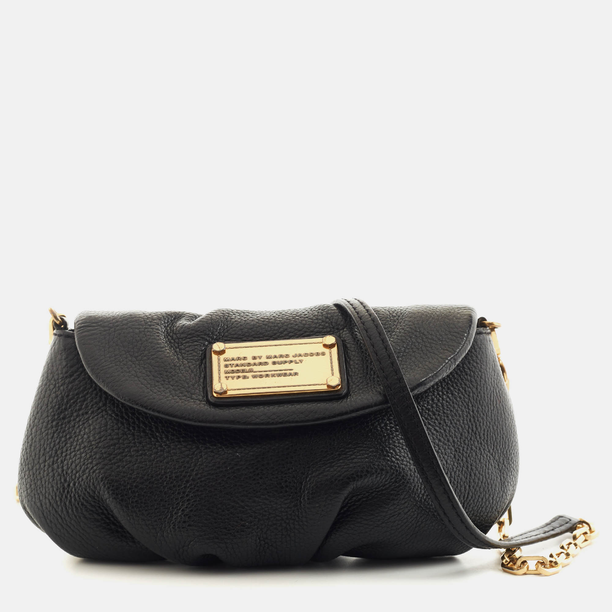 Pre-owned Marc By Marc Jacobs Black Leather Classic Q Karlie Crossbody Bag