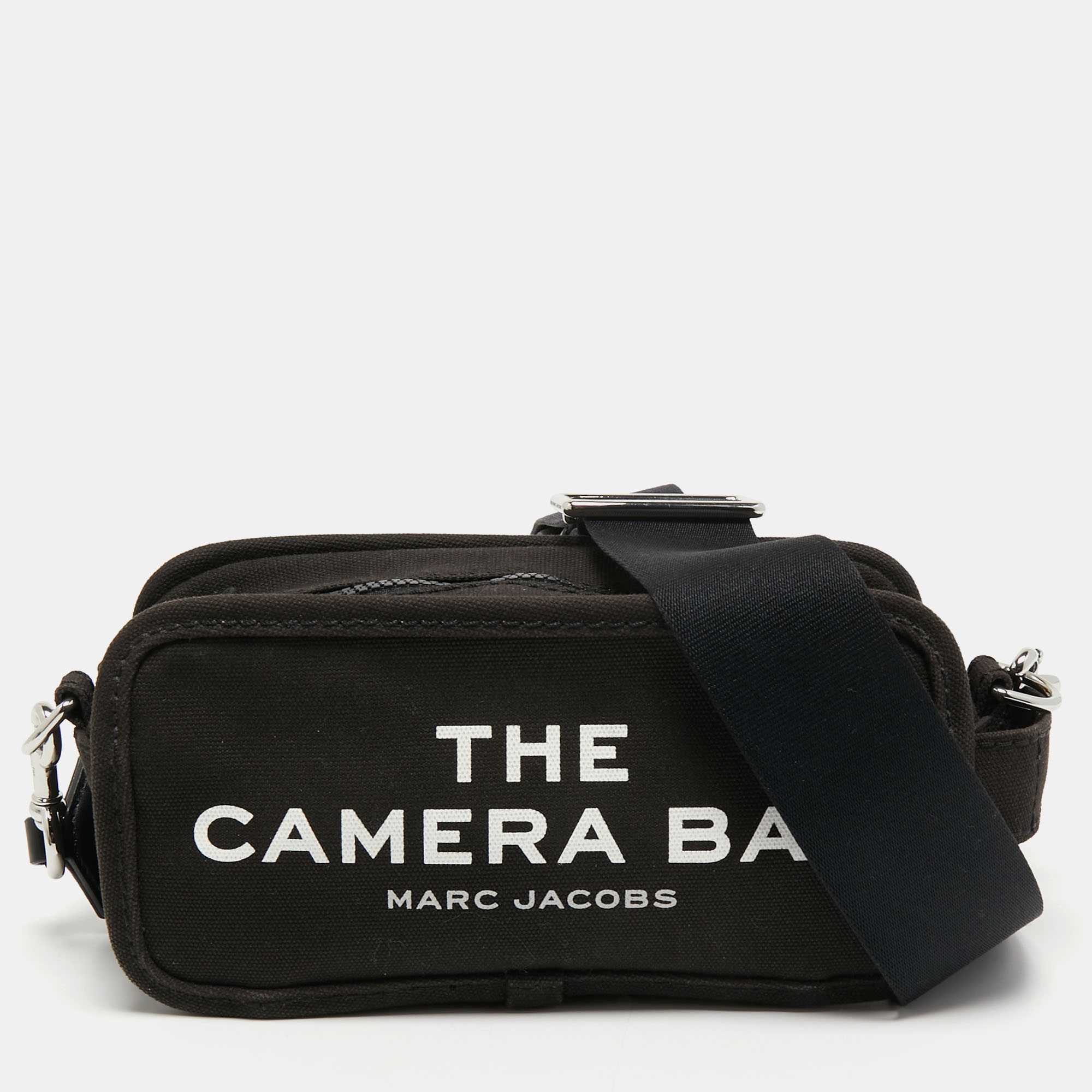 Pre-owned Marc By Marc Jacobs Black Canvas The Camera Bag Crossbody Bag