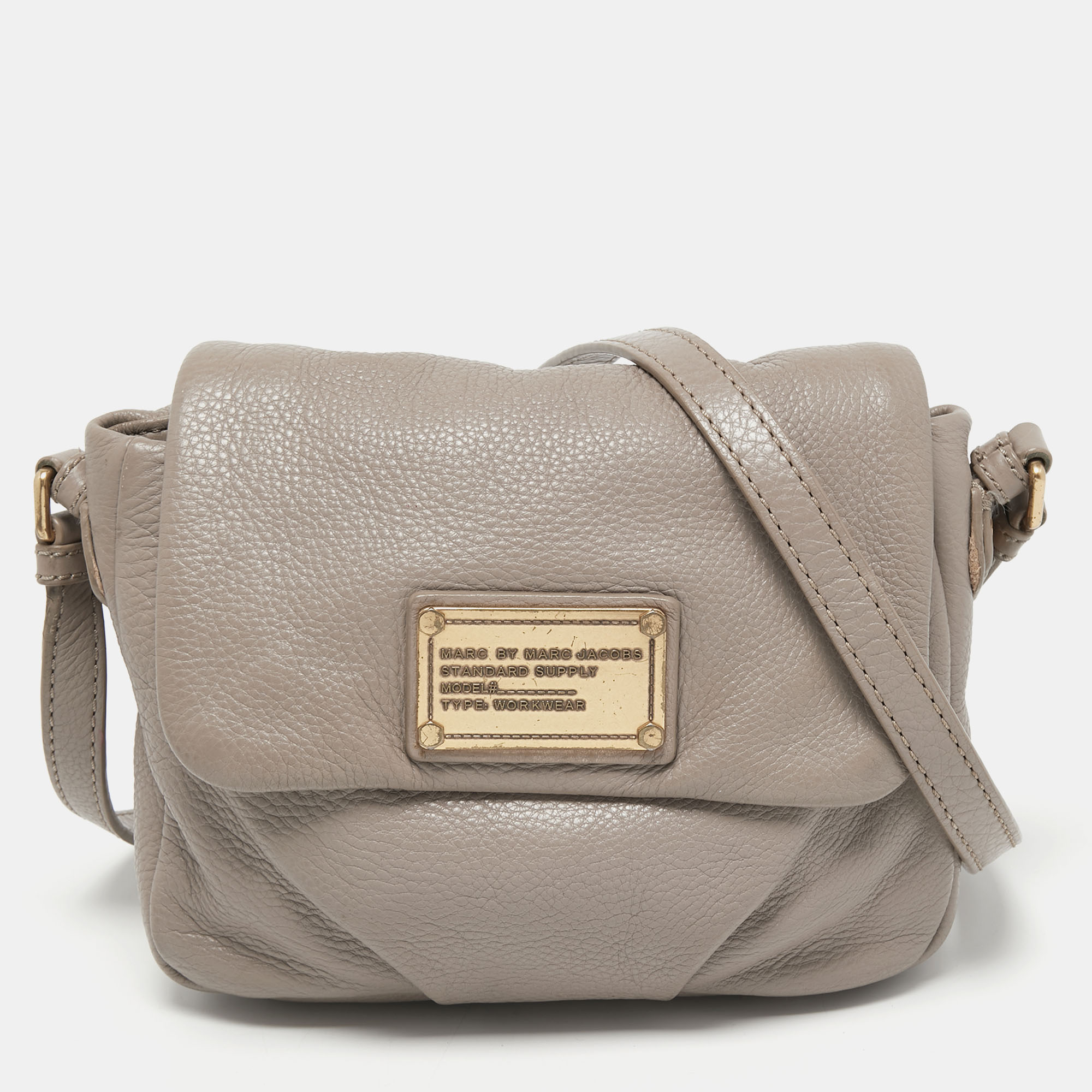 Pre-owned Marc By Marc Jacobs Beige Leather Classic Q Isabelle Crossbody Bag