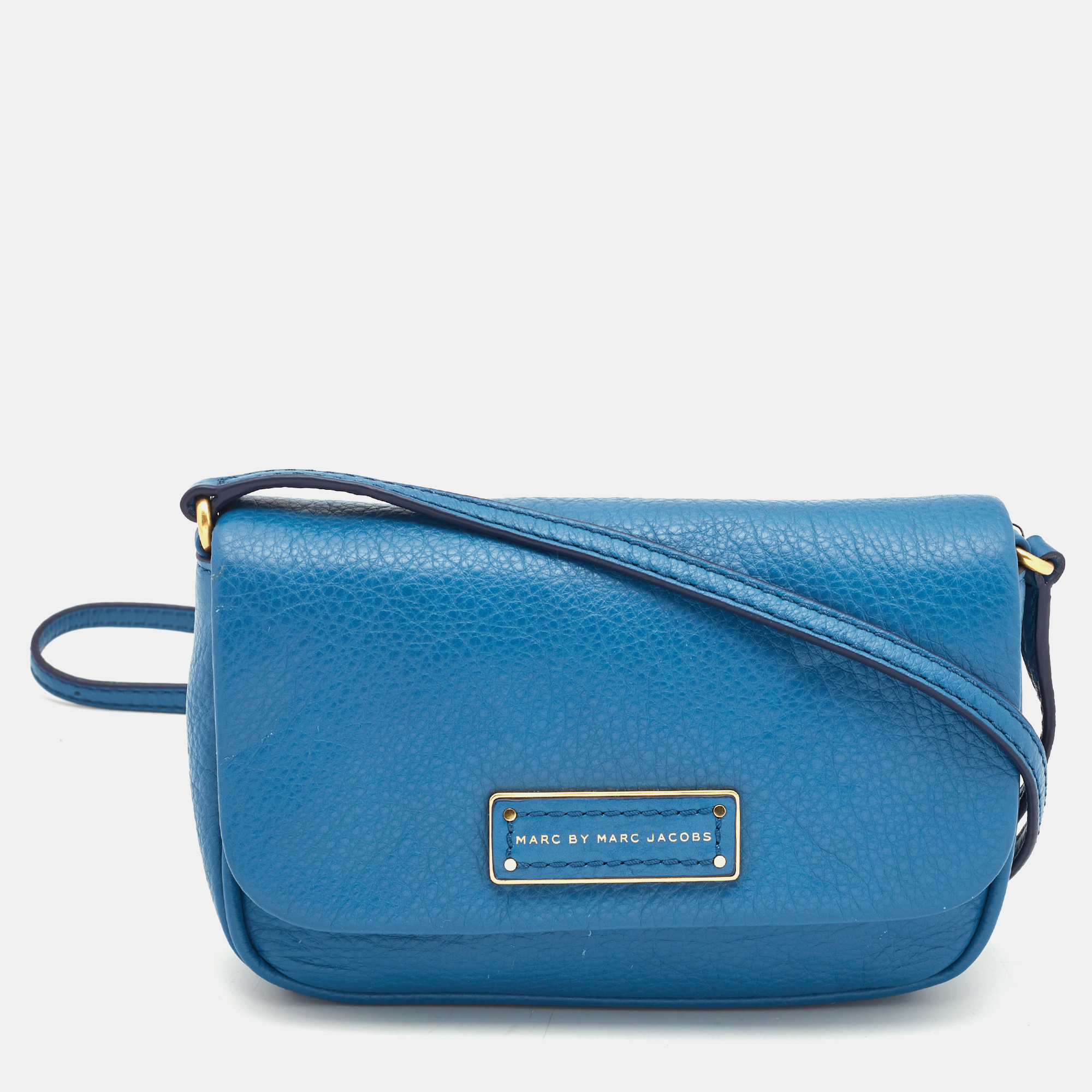 Pre-owned Marc By Marc Jacobs Blue Leather Too Hot To Handle Sofia Crossbody Bag