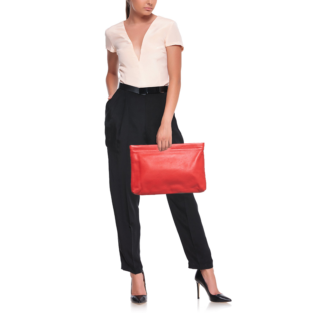

Marc by Marc Jacobs Red Leather Can't Clutch