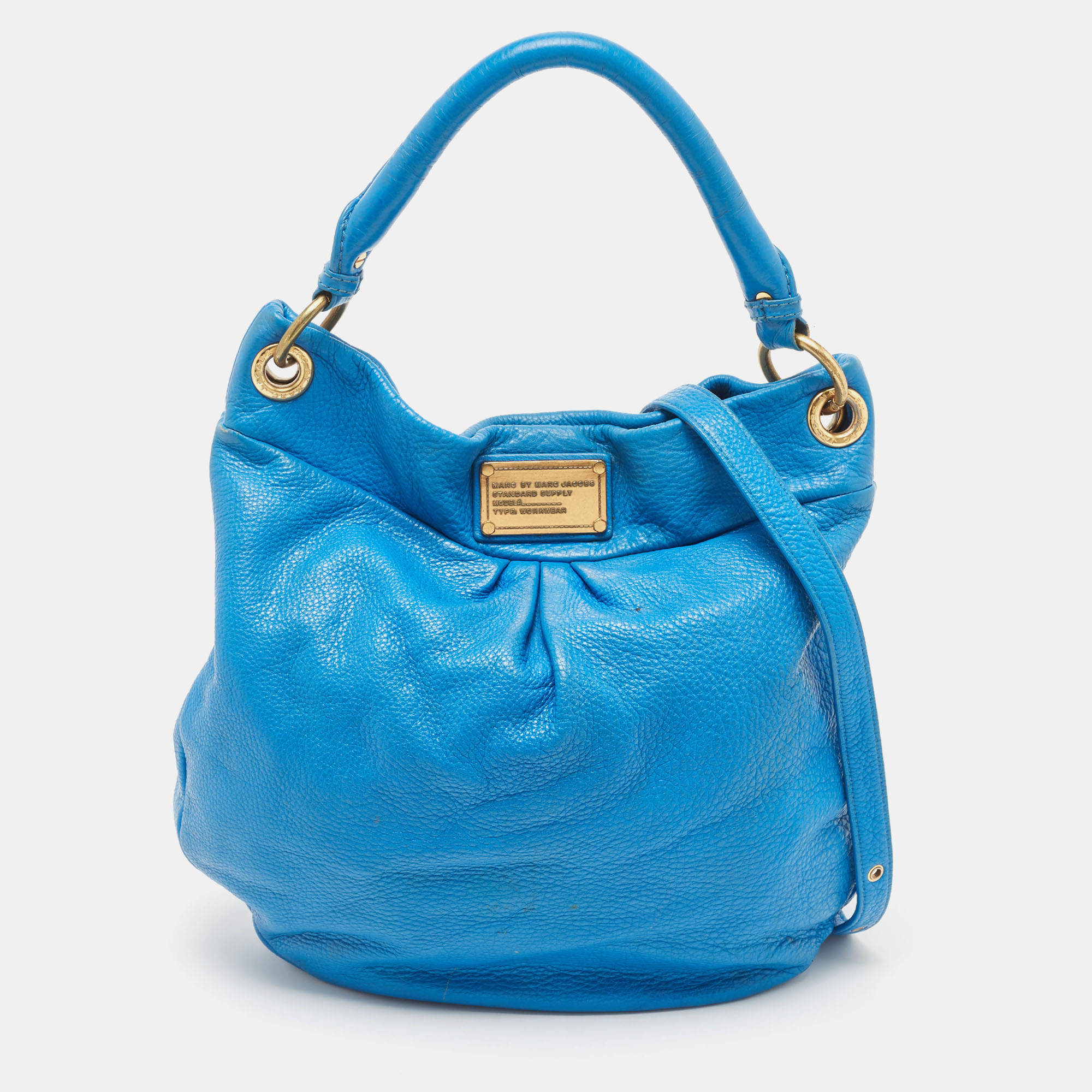 

Marc by Marc Jacobs Blue Leather Classic Q Hillier Hobo