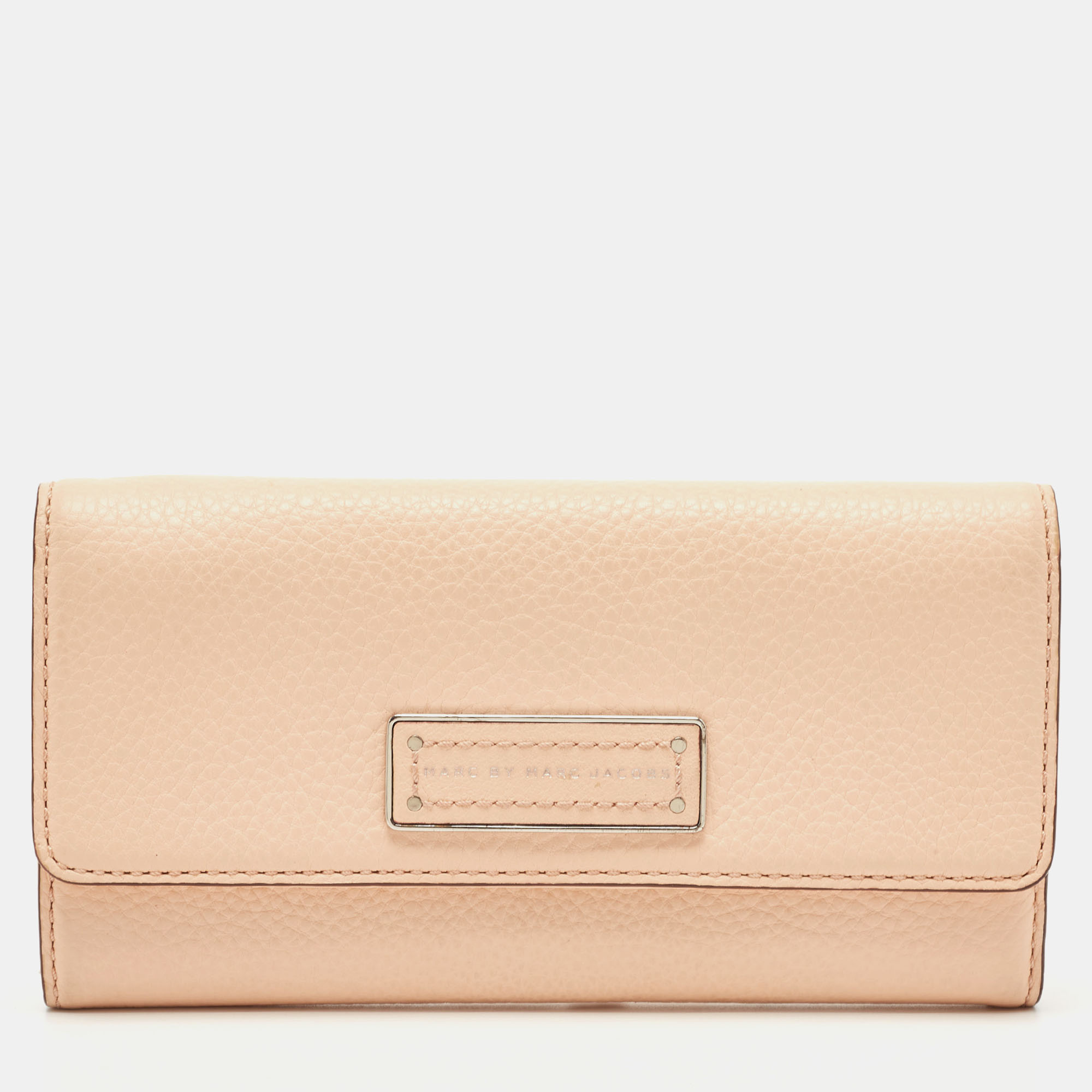 

Marc by Marc Jacobs Peach Leather Too Hot To Handle Trifold Wallet, Orange