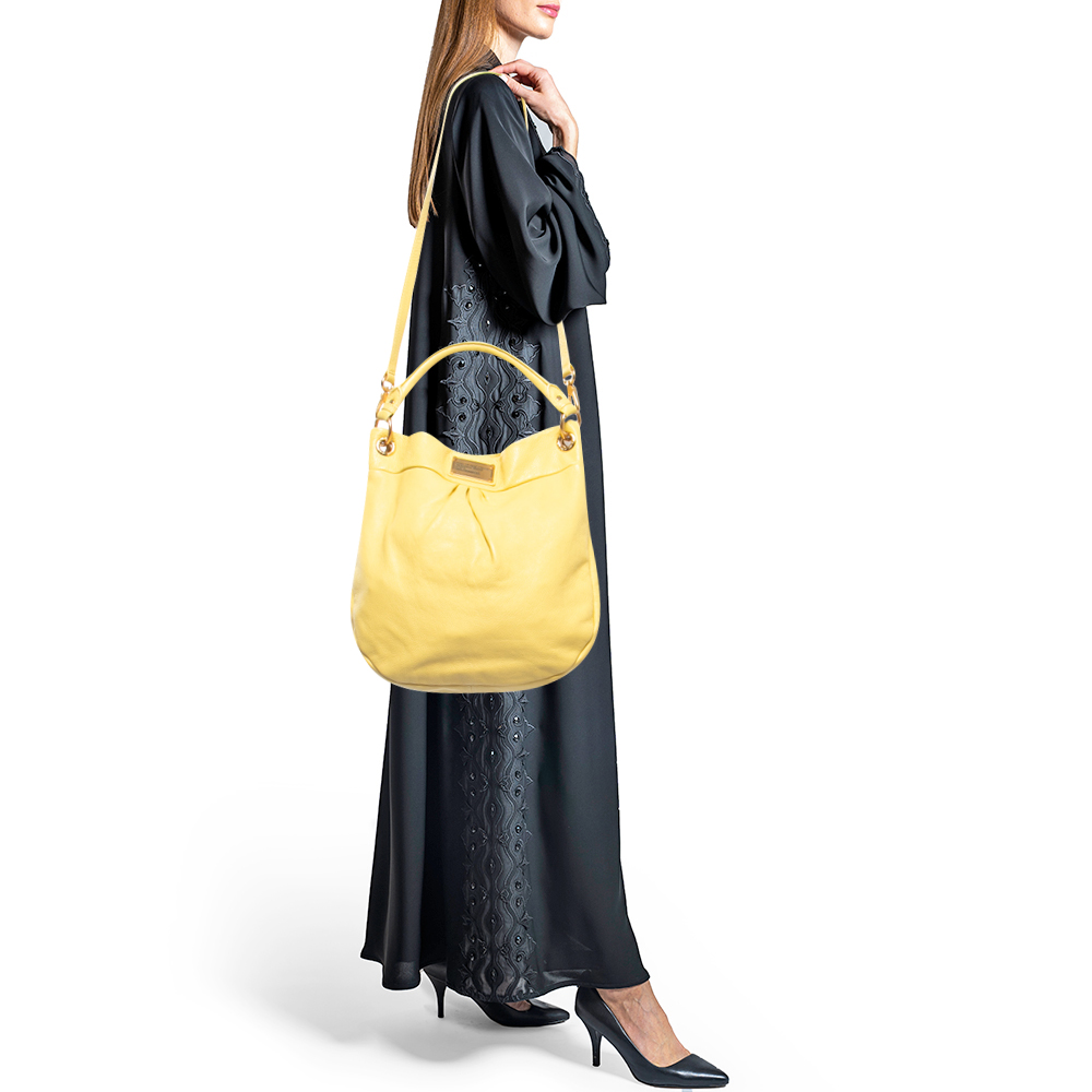 

Marc by Marc Jacobs Yellow Leather Classic Q Hillier Hobo