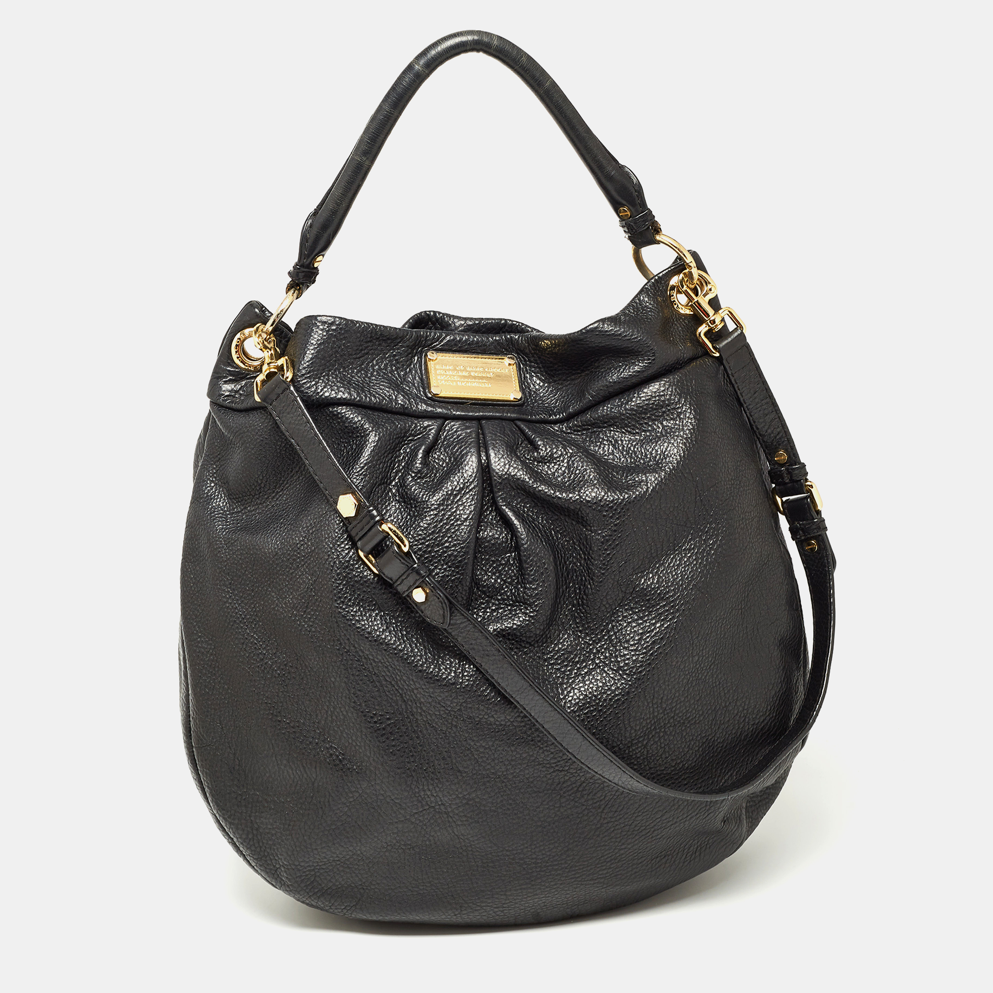 

Marc by Marc Jacobs Black Leather Classic Q Hillier Hobo