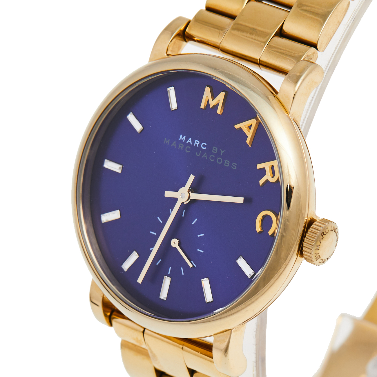 

Marc by Marc Jacobs Blue Gold Plated Stainless Steel MBM3343 Women's Wristwatch