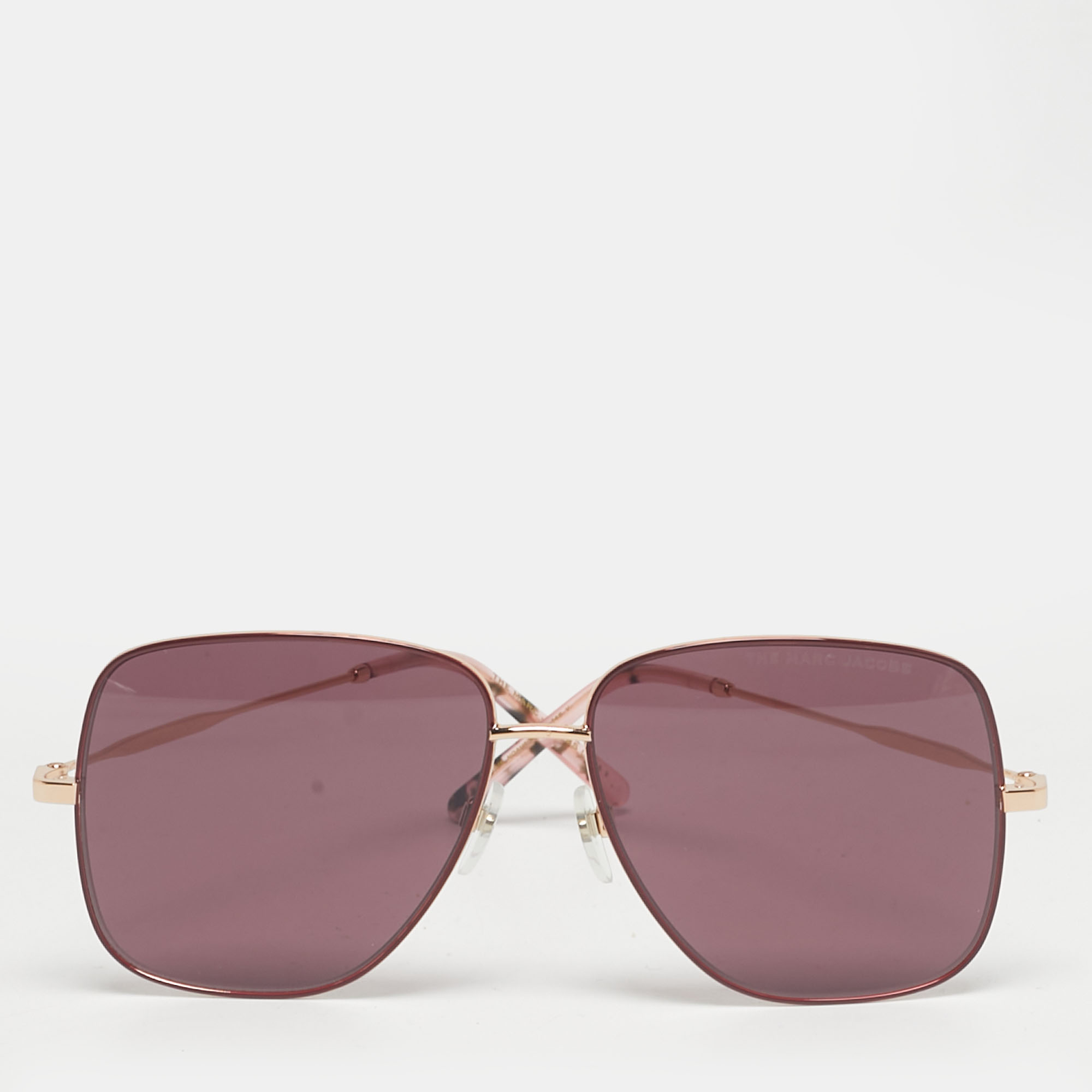 

Marc Jacobs Pink/Gold Tone Marc 619/S Square Sunglasses