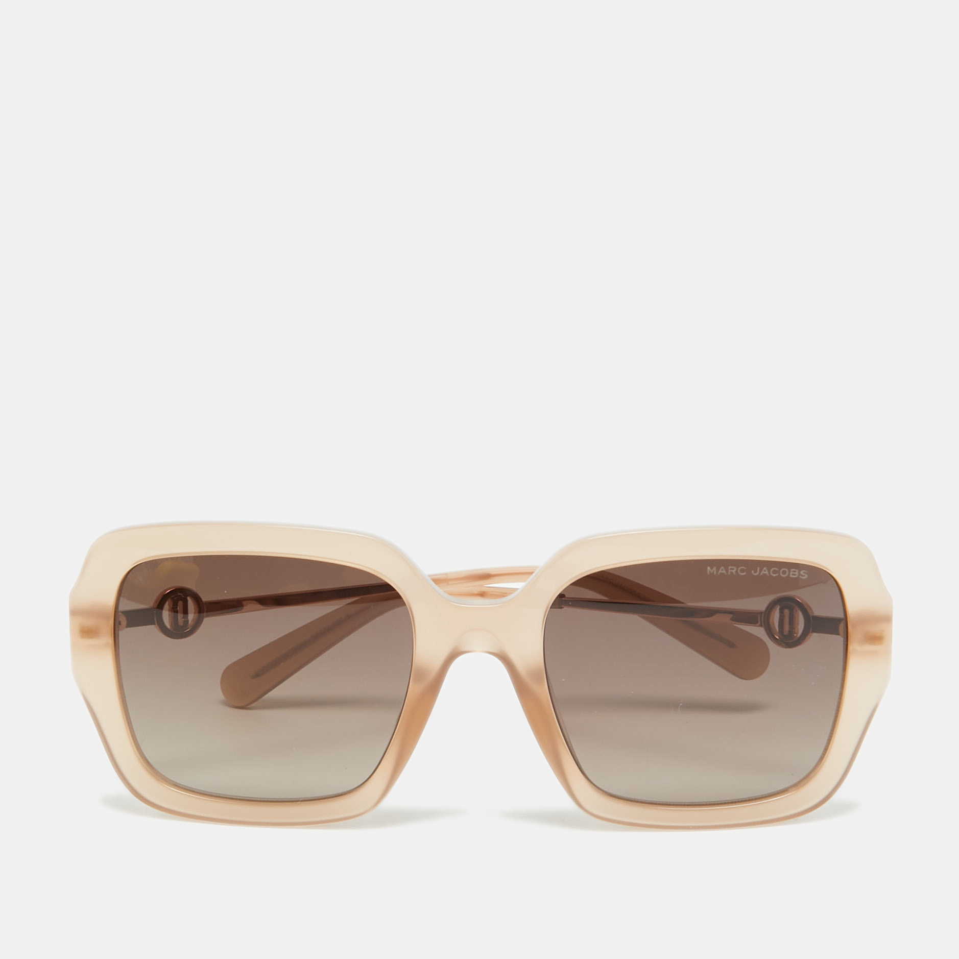 Pre-owned Marc Jacobs Beige Gradient 652/s Square Sunglasses