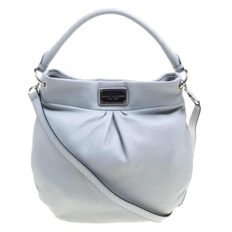 Marc Jacobs Ice Blue Leather Classic Hobo
