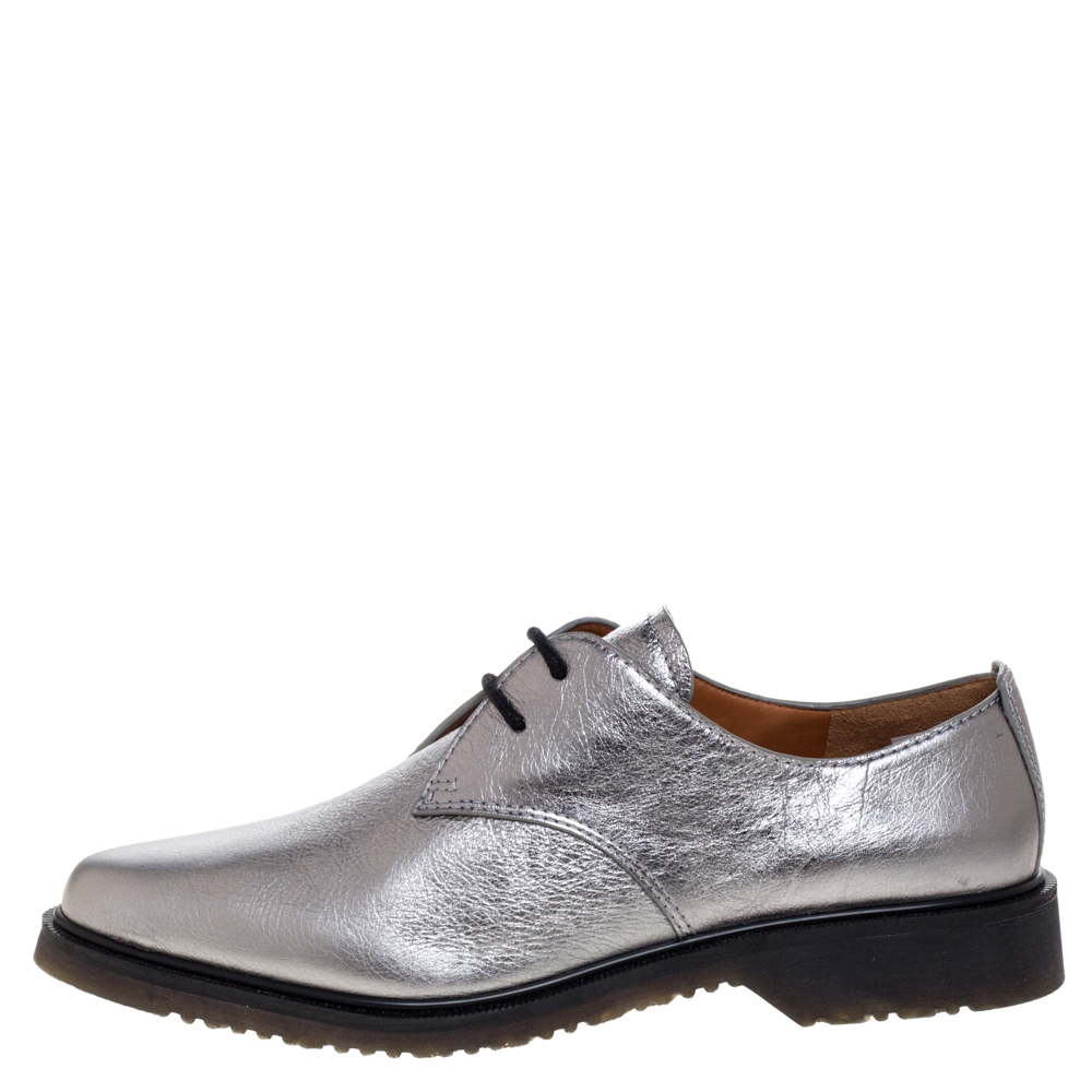 

Marc Jacobs Grey Leather Lace Up Derby Size