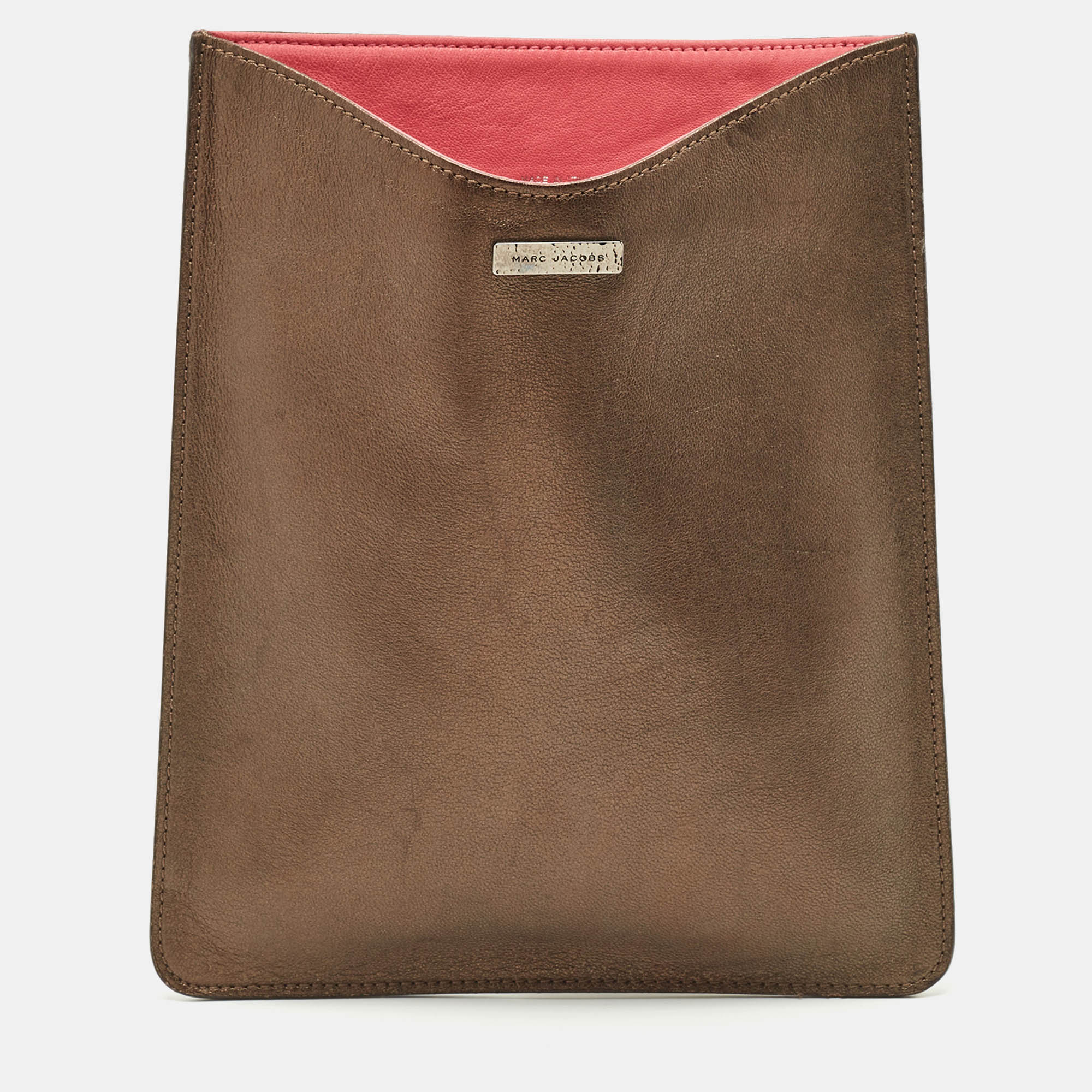 

Marc Jacobs Bronze/Pink Leather Tablet Case, Brown