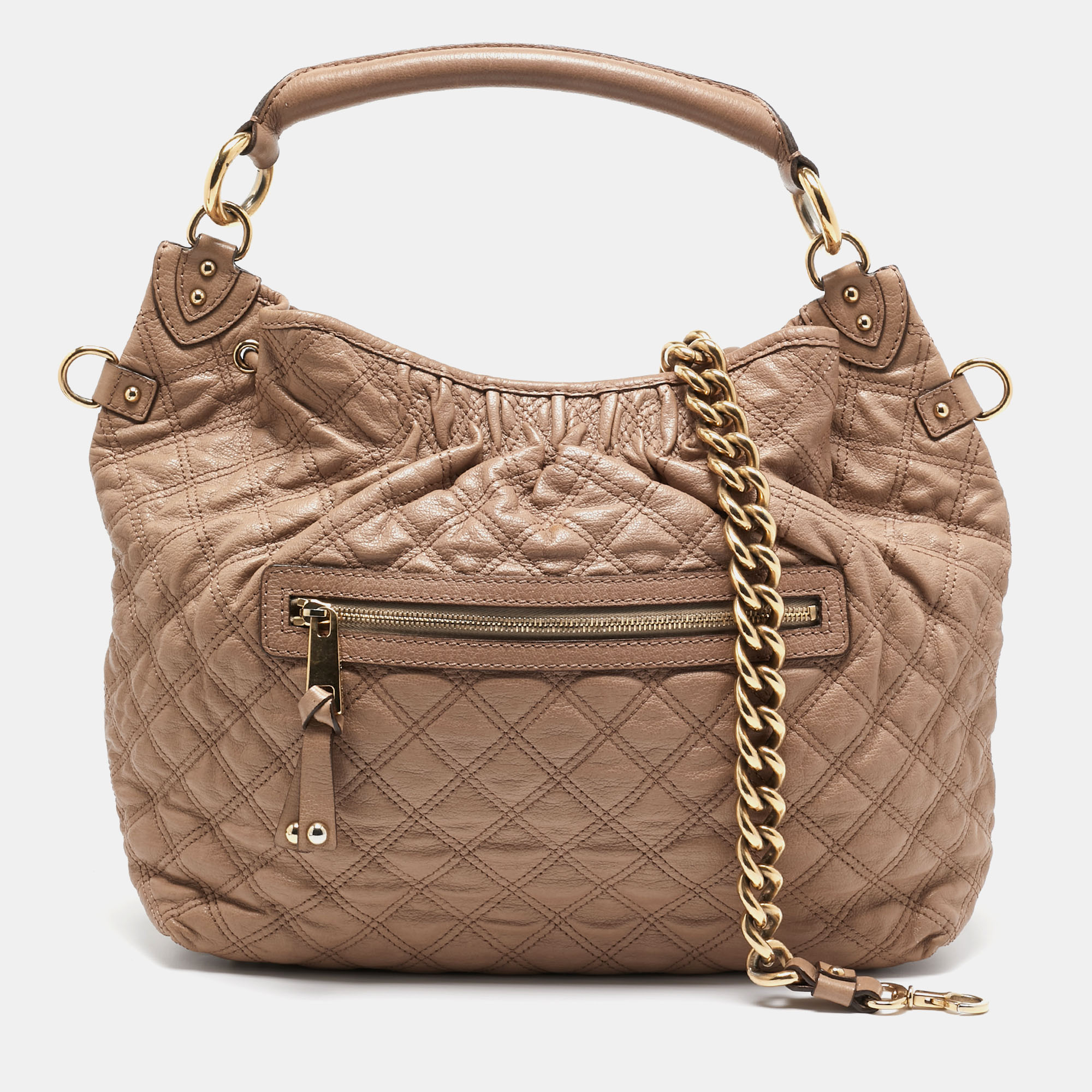 

Marc Jacobs Beige Quilted Leather Stam Hobo