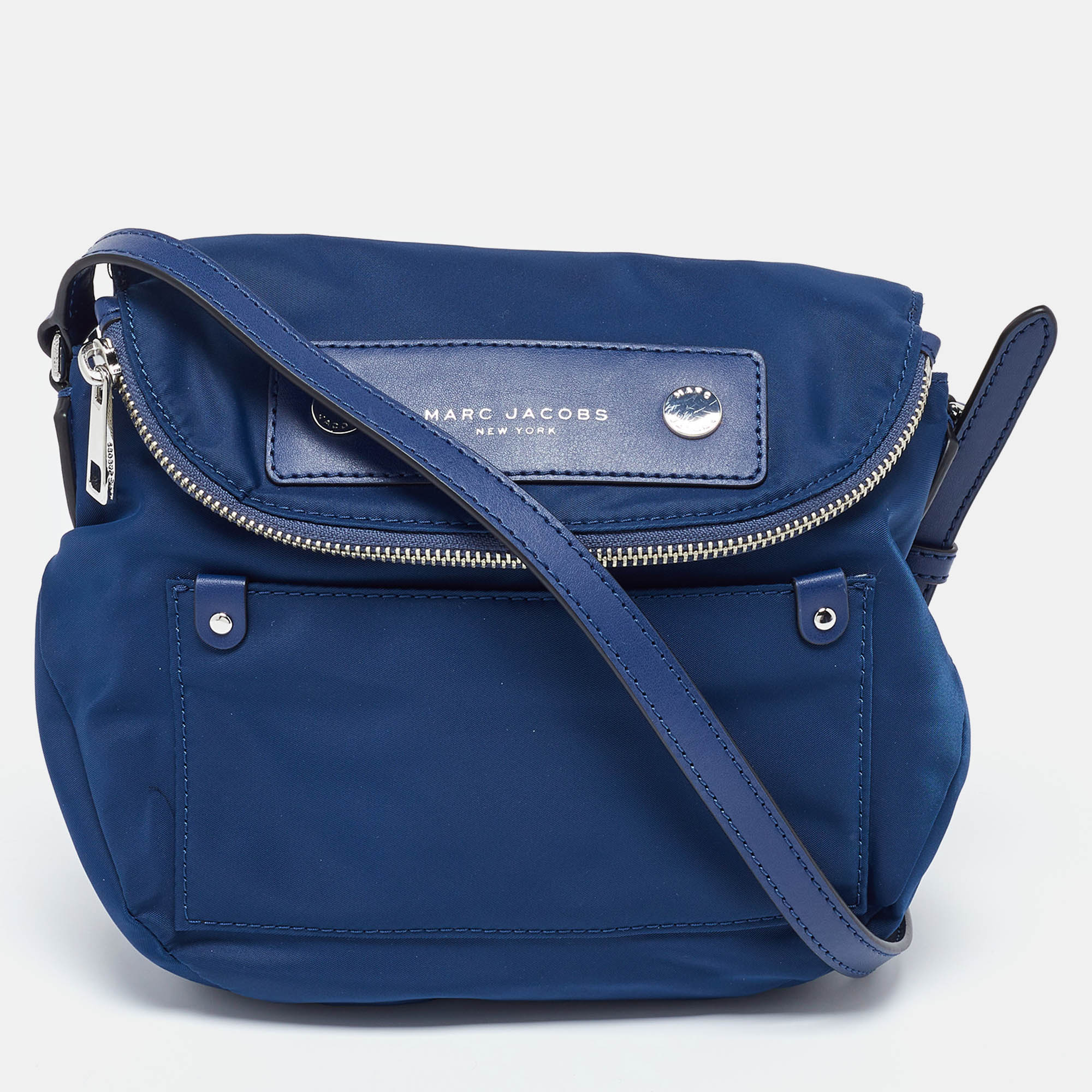 

Marc Jacobs Blue Nylon and Leather Preppy Natasha Crossbody Bag, Navy blue