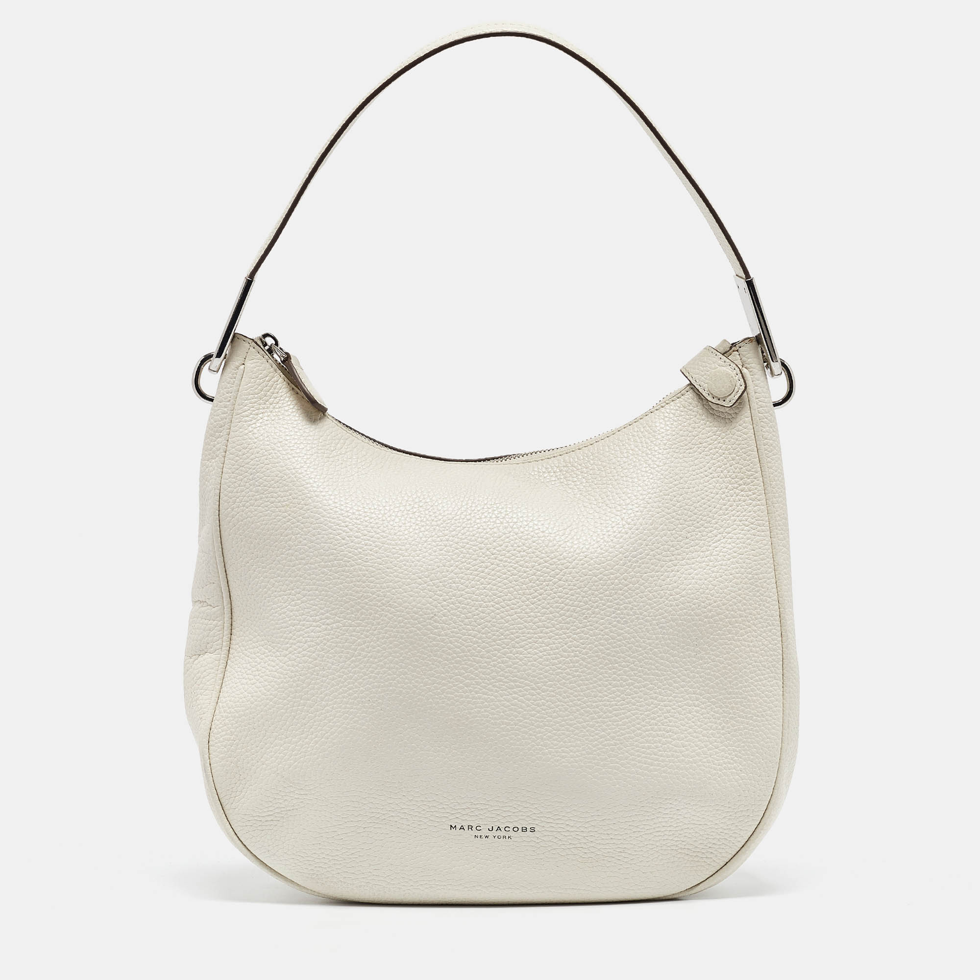 

Marc Jacobs White Leather The Essential Hobo