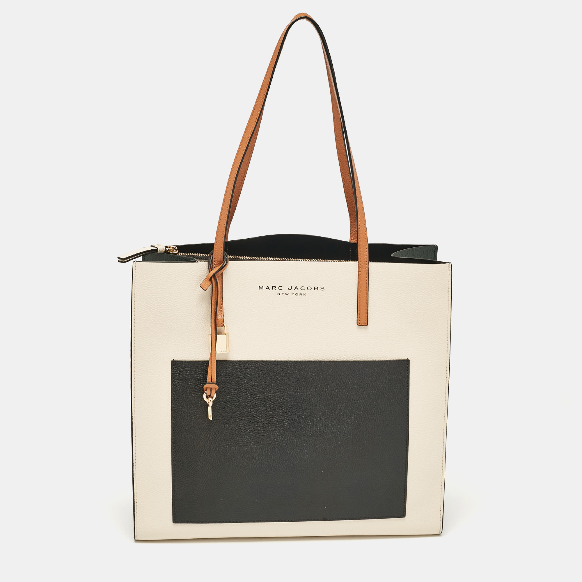 

Marc Jacobs Multicolor Leather Large Grind Colorblock Tote