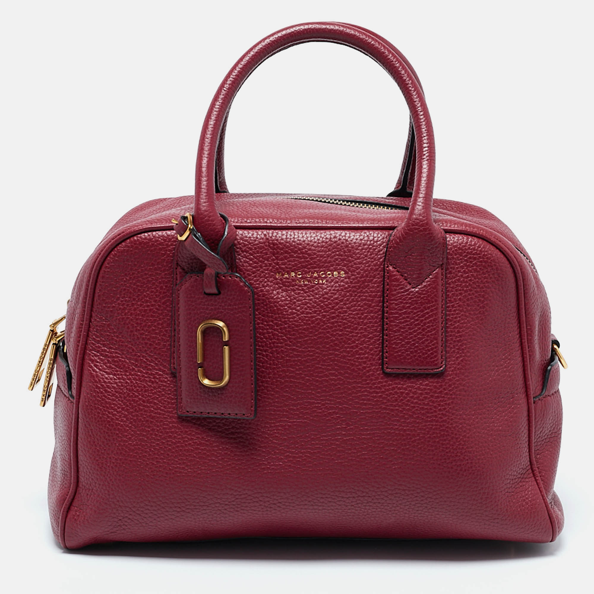 

Marc Jacobs Red Leather Gotham Bowler Bag