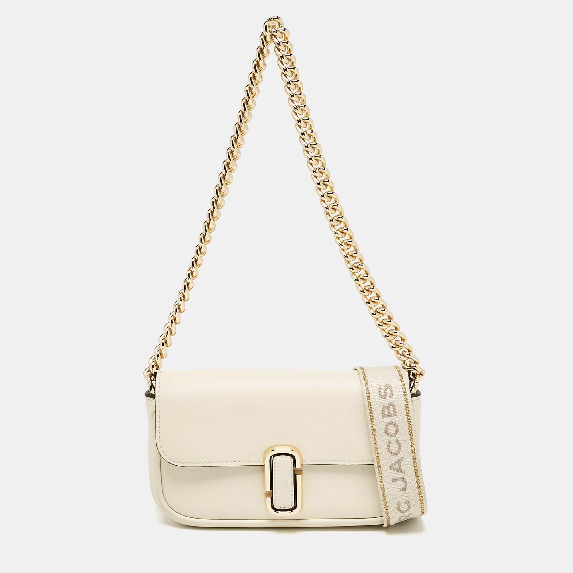 

Marc Jacobs Off White Leather Mini The J Marc Shoulder Bag