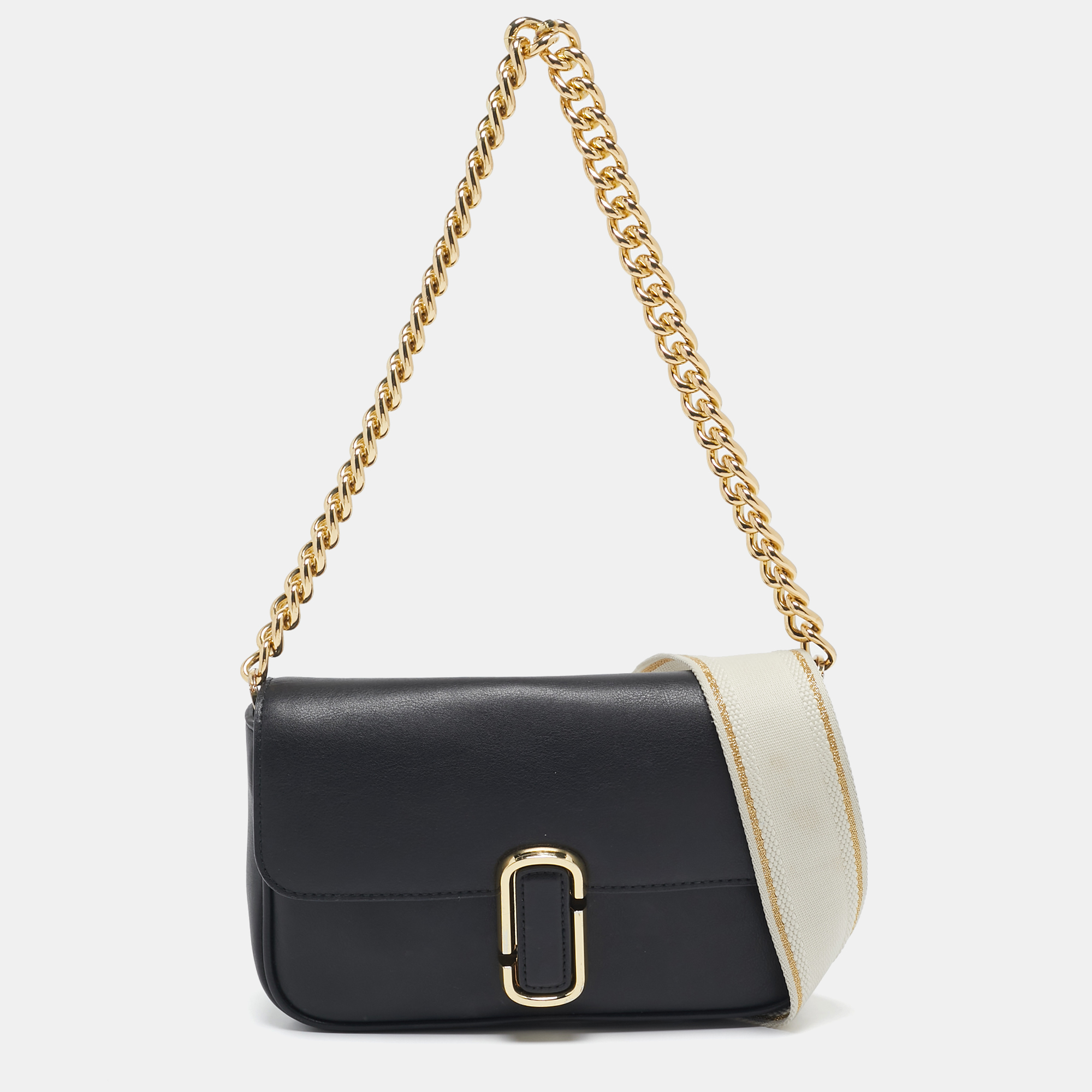 

Marc Jacobs Black Leather The J MARC Crossbody Bag