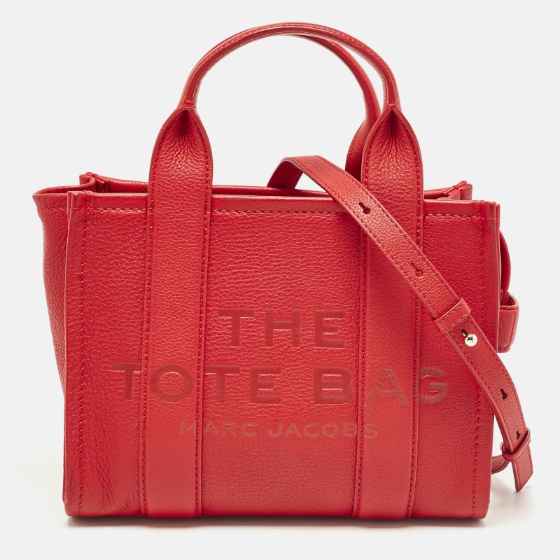 

Marc Jacobs Red Leather Small The Tote Bag