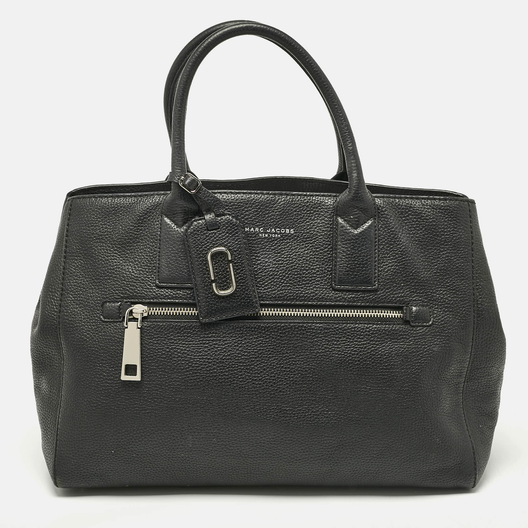 

Marc Jacobs Black Leather  Recruit East West Tote