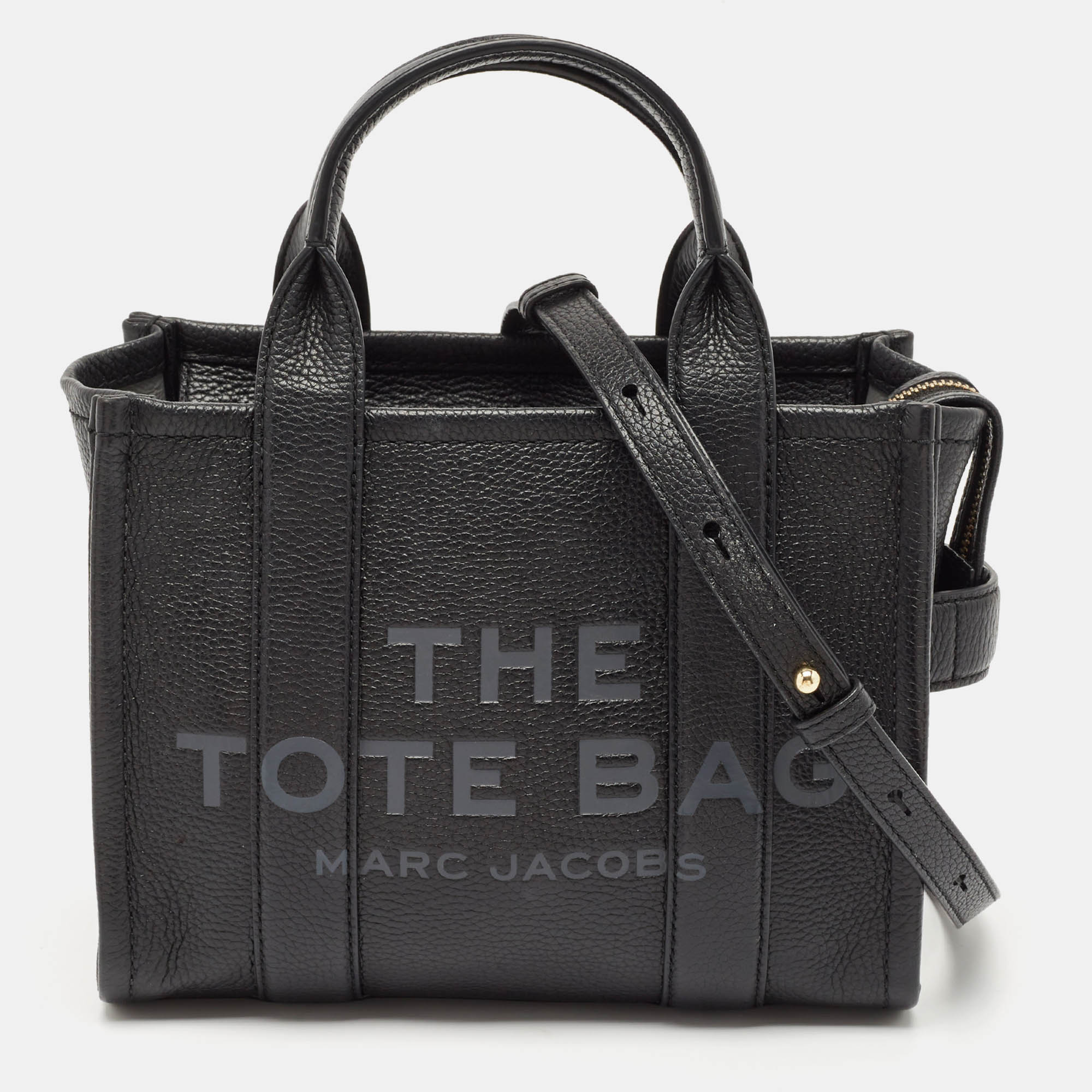 

Marc Jacobs Black Leather  The Tote Bag