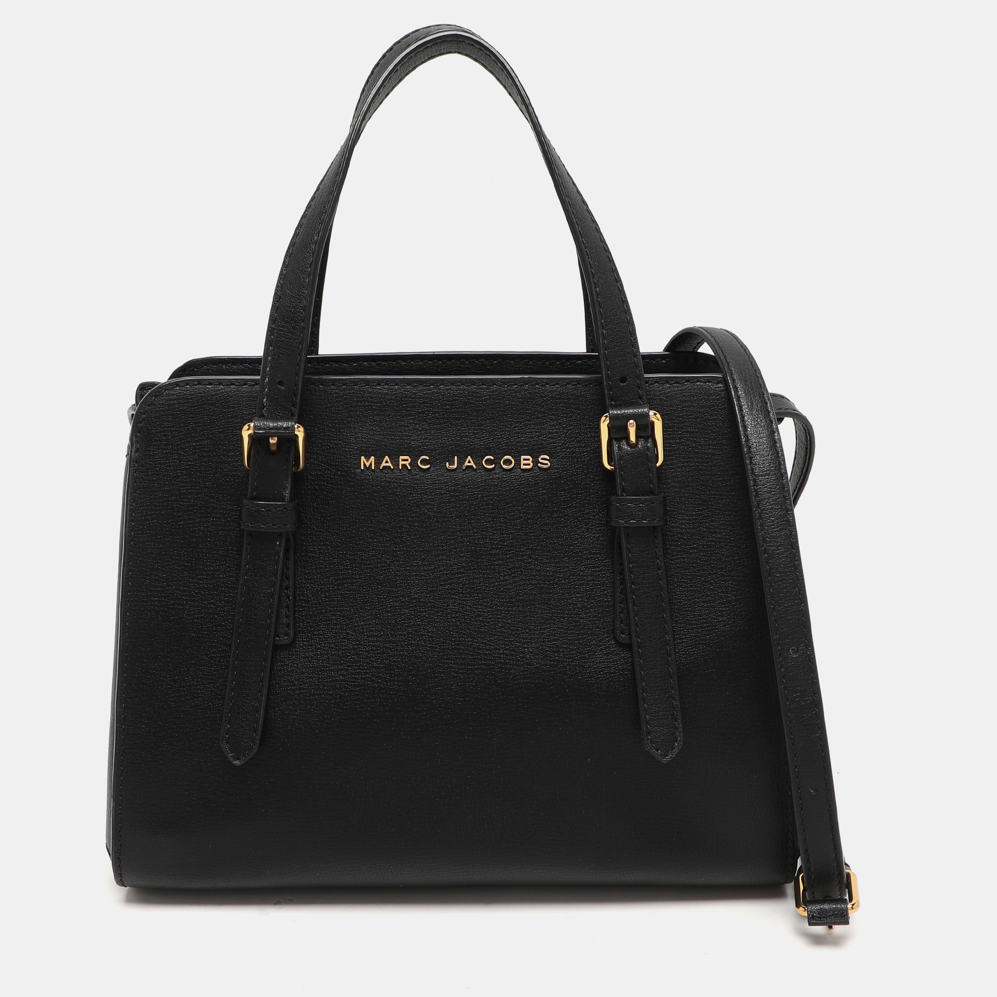 

Marc Jacobs Black Leather Little Big Shot Tote