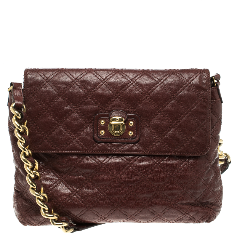 Marc Jacobs Burgundy Quilted Leather The XL Shoulder Bag Marc Jacobs | TLC