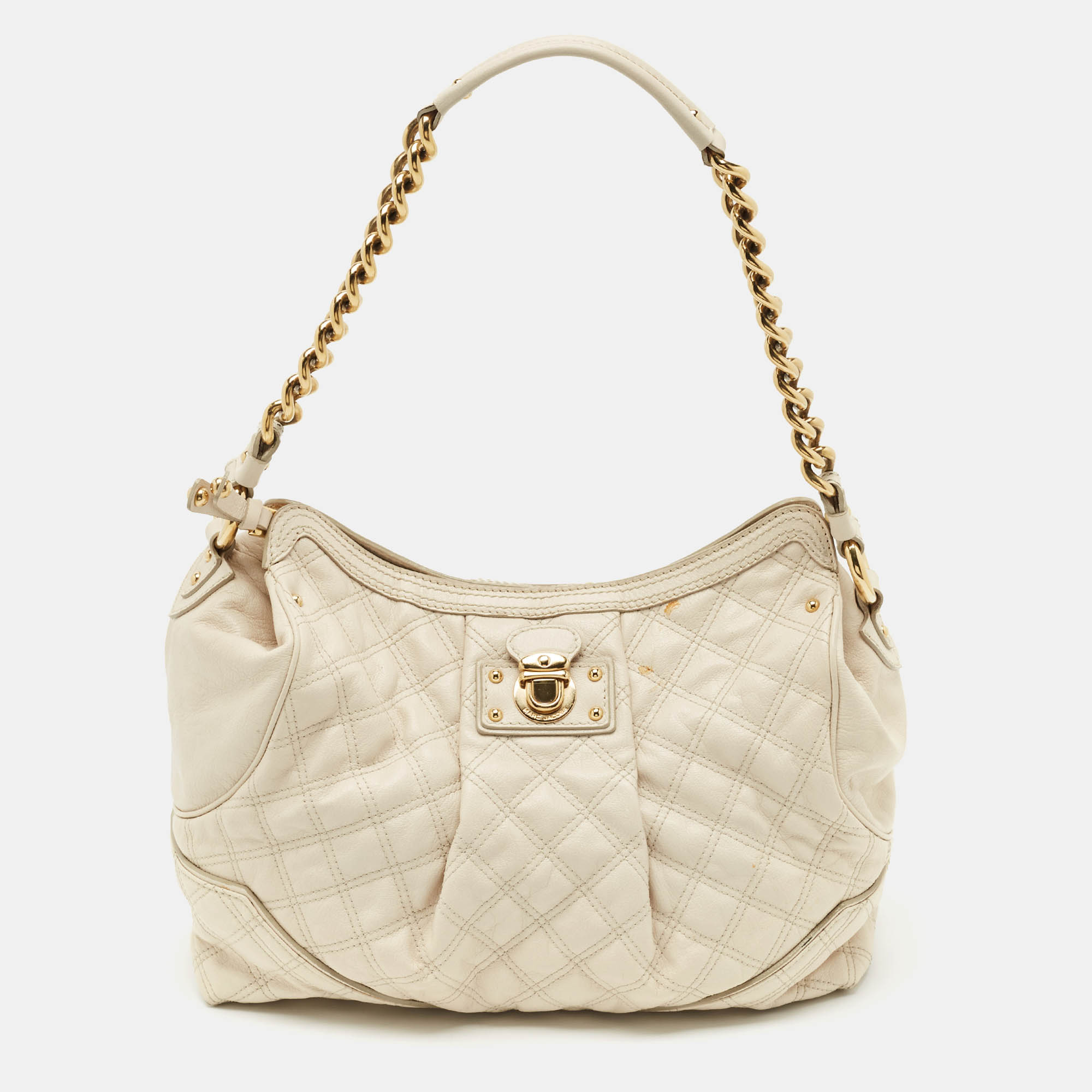 

Marc Jacobs Off White Quilted Leather Alyona Bag