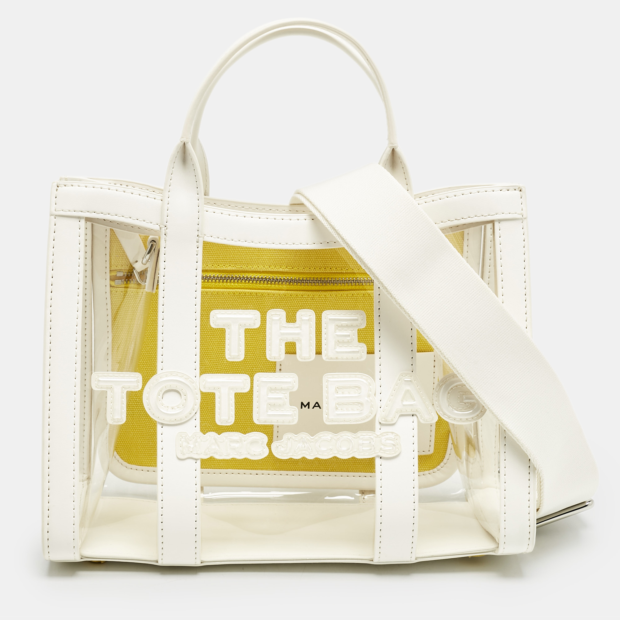 

Marc Jacobs White/Clear PVC and Leather  The Tote Bag