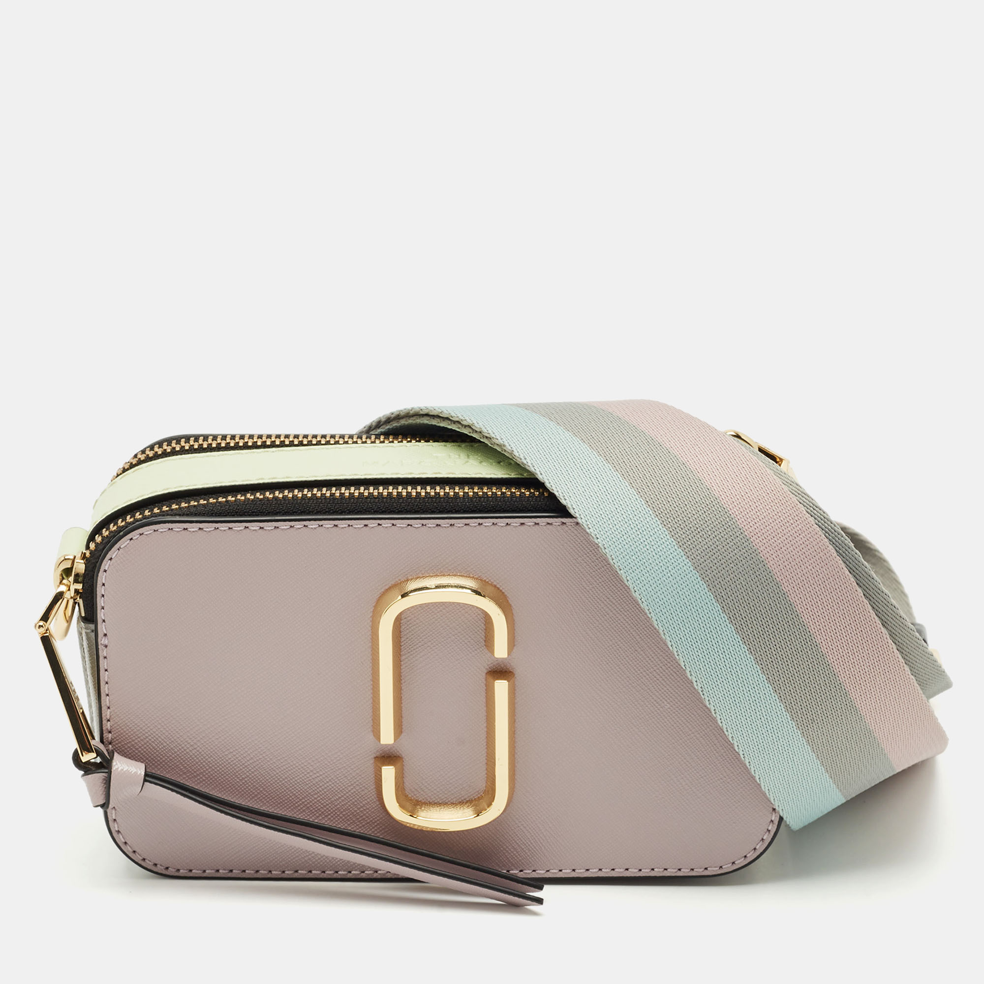 

Marc Jacobs Tricolor Patent Leather Snapshot Camera Bag, Multicolor