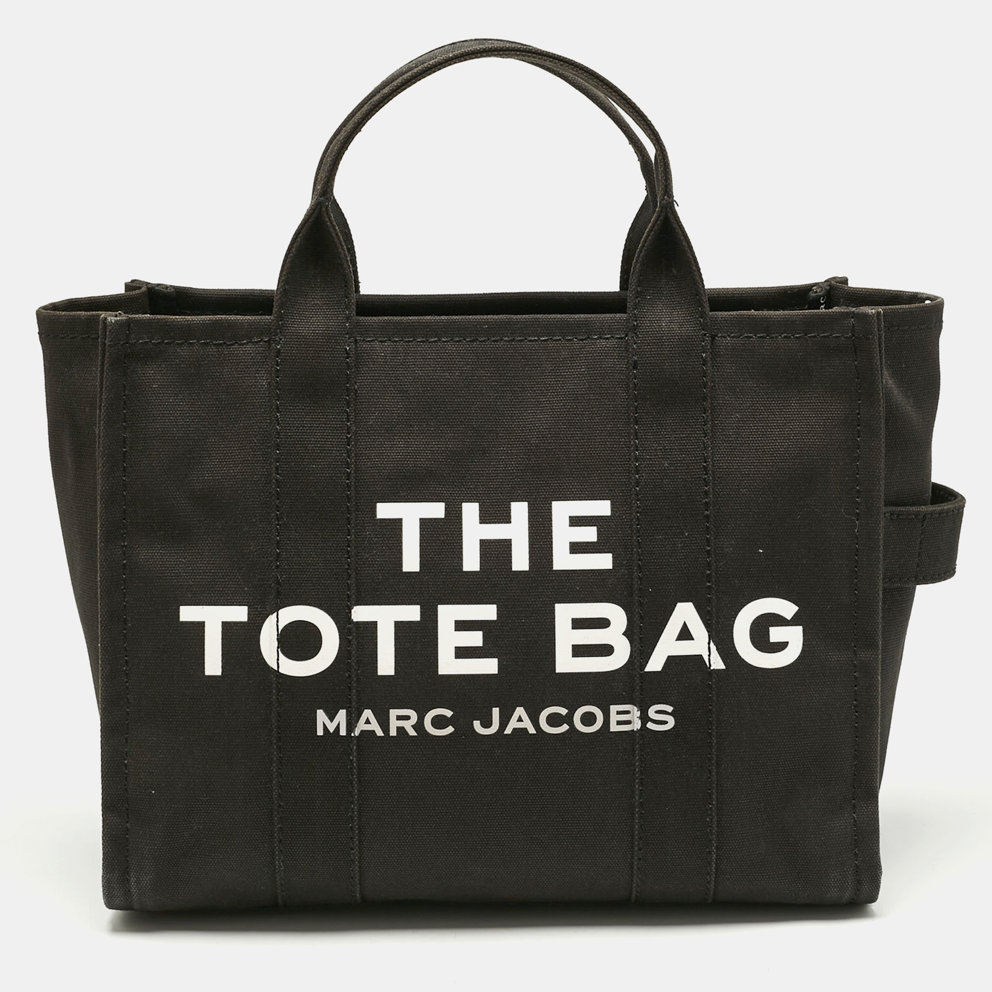 Pre-owned Marc Jacobs Black Canvas Medium The Tote Bag